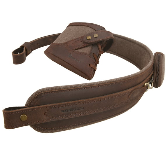 WAYNE'S DOG Vintage Canvas Leather Rifle Recoil Pad Buttstock with Gun Shoulder Sling Strap
