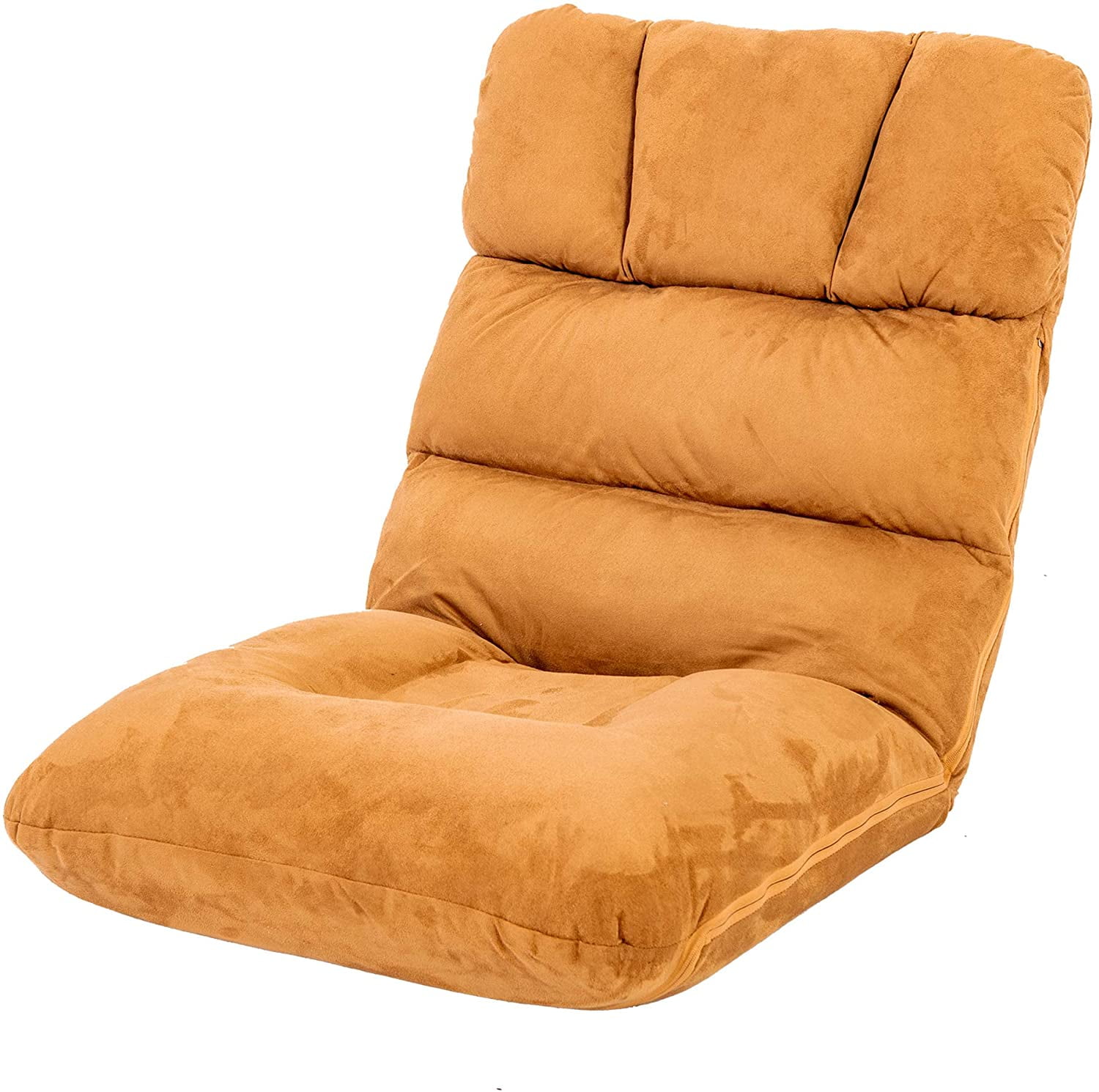 WAYTRIM Indoor Adjustable Floor Chair 5 Position Folding Padded Kids Gaming Sofa Chair Perfect for Meditation Reading TV Watching Beige Walmart