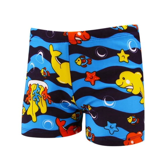 WAYUTE Baby Toddler Boys Swim Trunks Cartoon Printed Cute Soft Bathing Suit Shorts Stretchy Fit Swimming Surfing