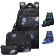thumbnail image 1 of WAYUTE Backpack for Kids Back to School 3 Pcs Sky Print Backpack Set Spacious Everyday with Matching Lunch and Pencil Bag for Boys Bookbag Casual Outdoor Travel, 1 of 4