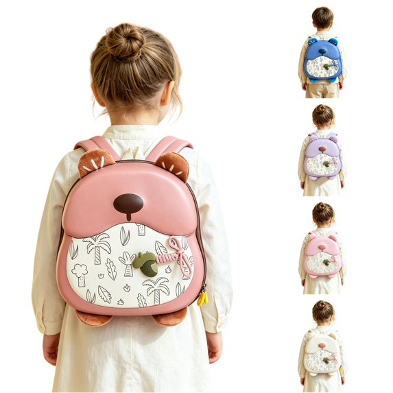 WAYUTE Backpack for Kids Back to School Adorable Animal Design Backpacks for Toddler Lightweight Cute Kindergarten Preschool Daypack Durable Bookbag Casual School Activities