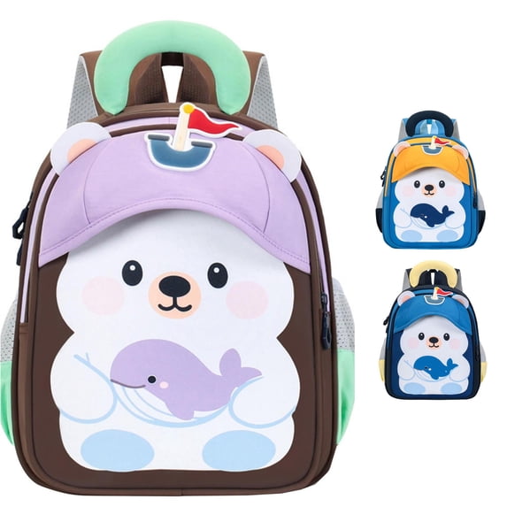 WAYUTE Backpack for Kids Back to School Backpacks Large Capacity with Cute 3D Cartoon Design Cute Fashion Kindergarten Bookbag Casual School Activities