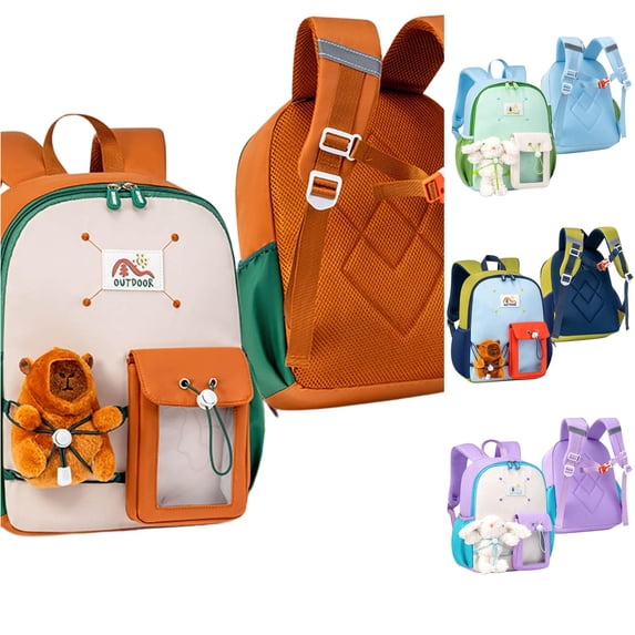 WAYUTE Backpack for Kids Cartoon Patchwork Color Backpacks for Kindergarten Preschool Toddlers Lightweight Large Capacity Cute Bookbag Casual School Activities