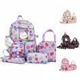 thumbnail image 1 of WAYUTE Backpack for Kids Cartoon Print Back to School 4 Pcs Backpack Set with Large Capacity Lightweight Cute Daily Use Bookbag Casual School Activities, 1 of 6
