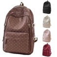 thumbnail image 1 of WAYUTE Backpack for Kids Children Large Capacity Back to School Backpack Polka Dot Print Compartment and Zip Up Design Lightweight Bookbag Casual School Activities, 1 of 6