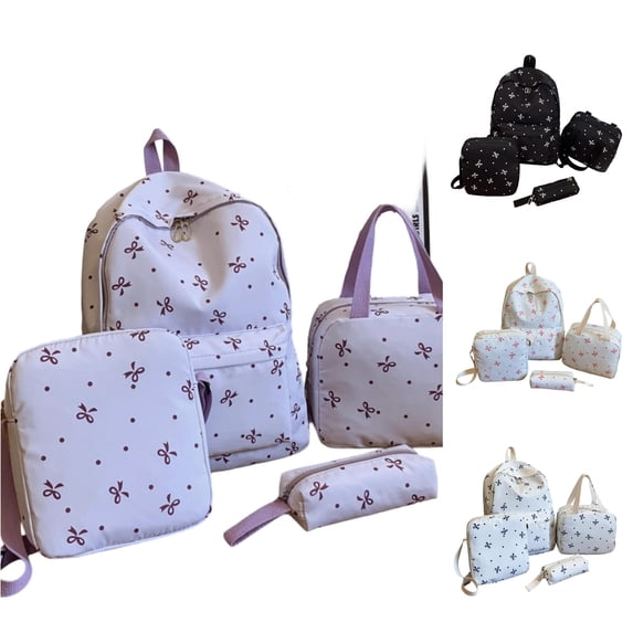 WAYUTE Backpack for Kids Floral Print Back to School Backpack with Comfortable Straps and Zip Up Design for Student Daily Use Bookbag Casual Outdoor Travel