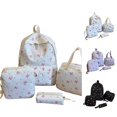 thumbnail image 1 of WAYUTE Backpack for Kids Floral Print Back to School Backpack with Comfortable Straps and Zip Up Design for Student Daily Use Bookbag Casual School Activities, 1 of 6