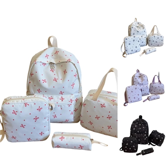 WAYUTE Backpack for Kids Floral Print Back to School Backpack with Comfortable Straps and Zip Up Design for Student Daily Use Bookbag Casual School Activities