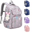 thumbnail image 1 of WAYUTE Backpack for Kids Galaxy Star Print Back to School Backpack with Cute Bunny Pendant Large Capacity Lightweight Comfort Bookbag Casual Outdoor Travel, 1 of 4
