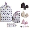thumbnail image 1 of WAYUTE Backpack for Kids Lightweight Floral Bow 3 Pcs Backpack Set for Spacious Everyday Use with Comfortable Straps for Commuting Bookbag Casual Outdoor Travel, 1 of 6