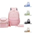 thumbnail image 1 of WAYUTE Backpack for Kids Spacious Leopard Print 3 Pcs Backpack Set Large Capacity Lightweight with Pencil and Lunch Bag Bookbag Casual School Activities, 1 of 3
