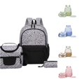thumbnail image 1 of WAYUTE Backpack for Kids Spacious Leopard Print 3 Pcs Backpack Set Large Capacity Lightweight with Pencil and Lunch Bag Bookbag Casual School Activities, 1 of 3