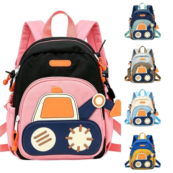 WAYUTE Backpack for Kids Zip Up Cartoon Themed Backpacks Cute Double Shoulder Preschool with Soft Straps and Lightweight Design Bookbag Casual Outdoor Travel