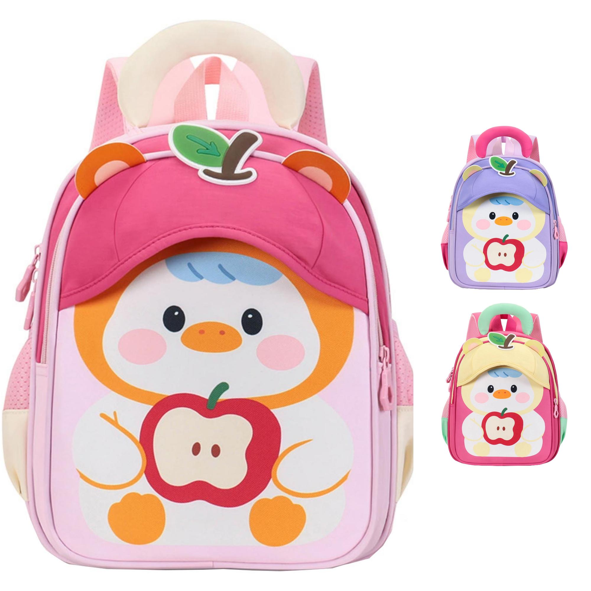 Mochila infantil para regreso a clases, gran capacidad, con diseño 3D de caricatura linda, liviana, impermeable, casual para exteriores
