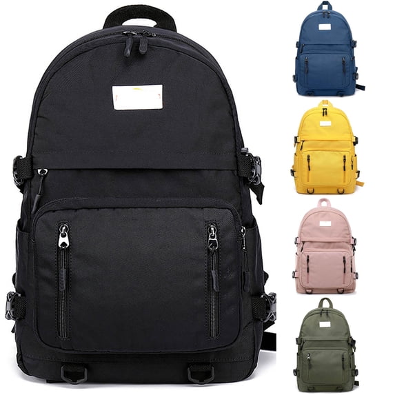 WAYUTE Backpack for Kids Solid Color Zip Up Large Capacity Backpacks School Elementary Middle School Lightweight Bookbag Casual School Activities