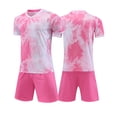 thumbnail image 1 of WAYUTE Boys Children's Football Uniform Set Short Sleeve V Neck Youth Team Uniform for Kids Sports Athletic Sets Casual Clothing Sets, 1 of 6