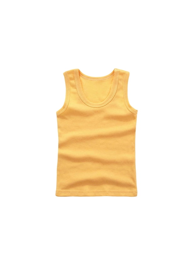 Boys Shirts Undershirt Thin Layering Sleeveless Solid Color Tank Top for Toddler Kids Versatile Summer Daily Wear