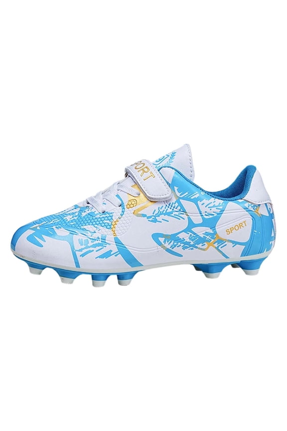 Boys Sneakers Cleats Firm Ground Football Shoes for Youth Kids Stylish Sports Training Athletic Shoes Casual Outdoor