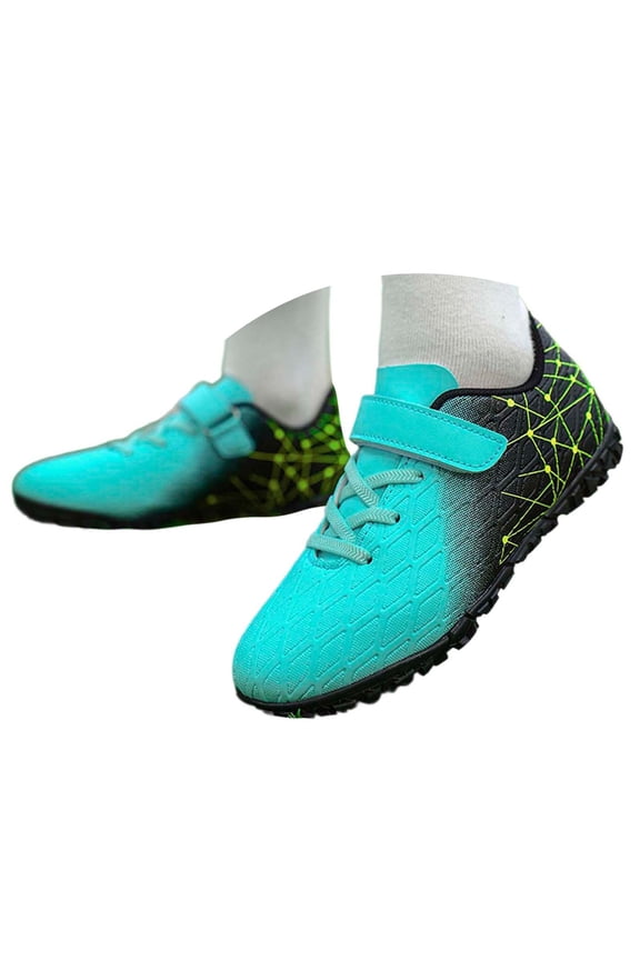 Boys Sneakers Cleats for Youth Sports Training Football Shoes with Rubber Sole Running Shoes Casual Daily Wear