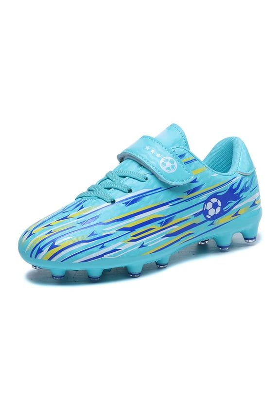 Boys Sneakers Dynamic Kids Football Shoes with Long Studs and Closure for Youth Training Running Shoes Casual Outdoor