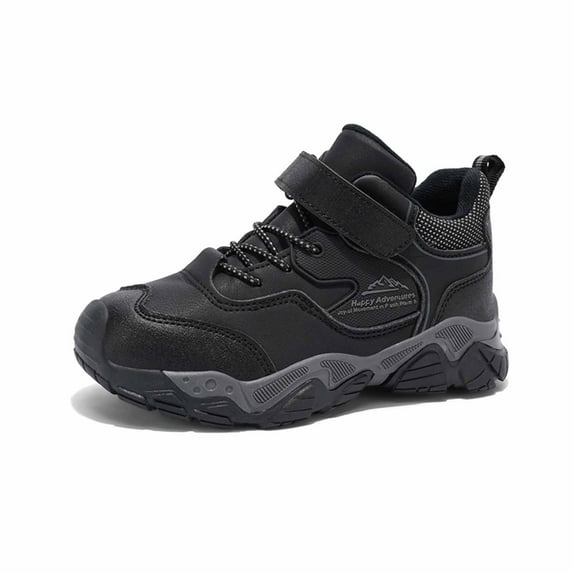 WAYUTE Boys Sneakers for Toddler Kids Hiking Shoes with Warm Thick Sole Durable for Sports Athletic Shoes Casual Daily Wear