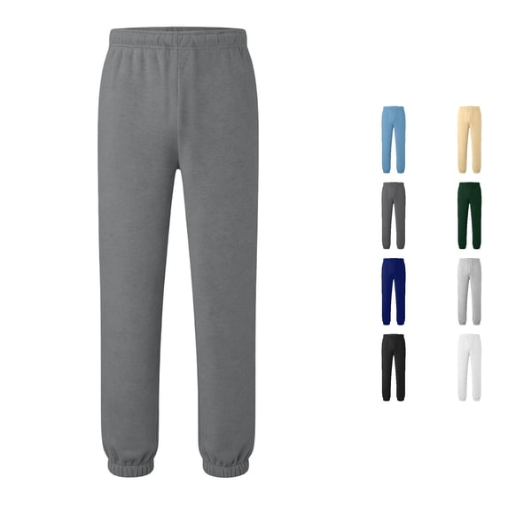 WAYUTE Boys Sweatpants Elastic Waist and Tie Leggings Solid Color Stretch Soft Workout Gym Pants for Kids Children Activewear Outdoor Casual,7-8 Y,Grey1