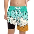 thumbnail image 1 of WAYUTE Boys Swim Trunks with Compression Liner Elastic Waist Soft Swim Shorts with Inner Pocket for Kids Bathing Suit Surfing Swimming, 1 of 4