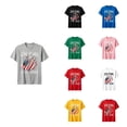 thumbnail image 1 of WAYUTE Boys T Shirts 250th Anniversary USA Shirt Crewneck Short Sleeve Us National Flag Patriotic Graphic Tee Top Summer Casual, 1 of 4