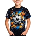 thumbnail image 1 of WAYUTE Boys T Shirts Youth Kids Soccer Game Days Gift Short Sleeve Crew Neck Soft Funny Football Graphic Tee Top Casual Summer, 1 of 3