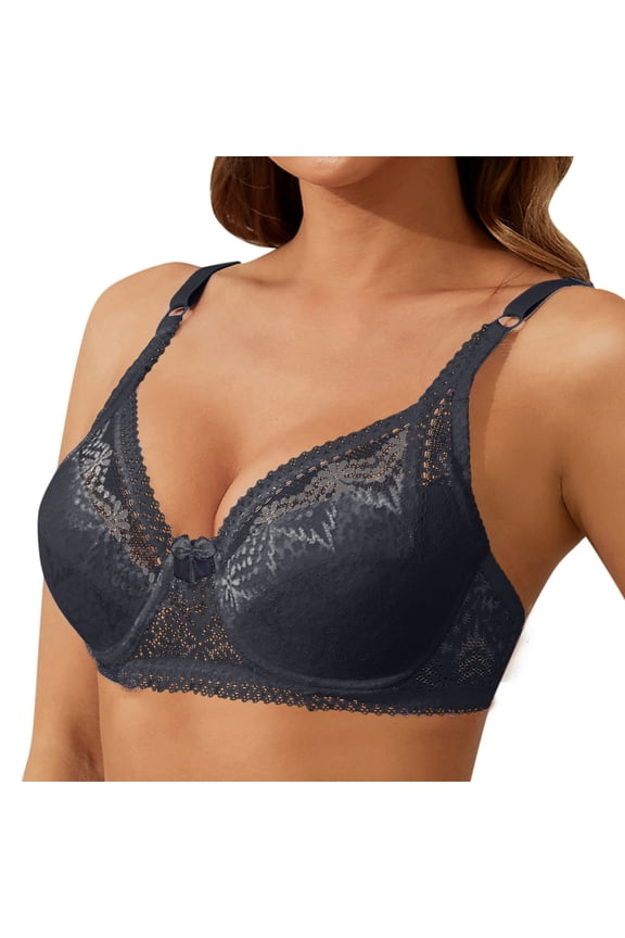 Bras for Women Casual Comfort Jelly Bralette Lace Underwear Push up Crop Top Low Cut Adjustable Sraps Thin Cup Bra