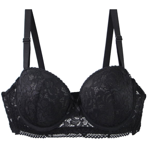 WAYUTE Bras for Women Full Coverage Underwire Plus Size Support Comfortable Everyday Wear Bralette Bra with Side Wide Straps