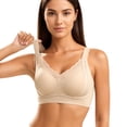 thumbnail image 1 of WAYUTE Bras for Women Soft Jelly Support Full Coverage Wireless Seamless Comfort Everyday Bra with Side Wide Straps and Lift Design, 1 of 4
