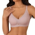 thumbnail image 1 of WAYUTE Bras for Women Supportive Seamless Bralette Lift Push up Non Padded Wire Comfort Everyday Thin Breathable Soft Bra, 1 of 7