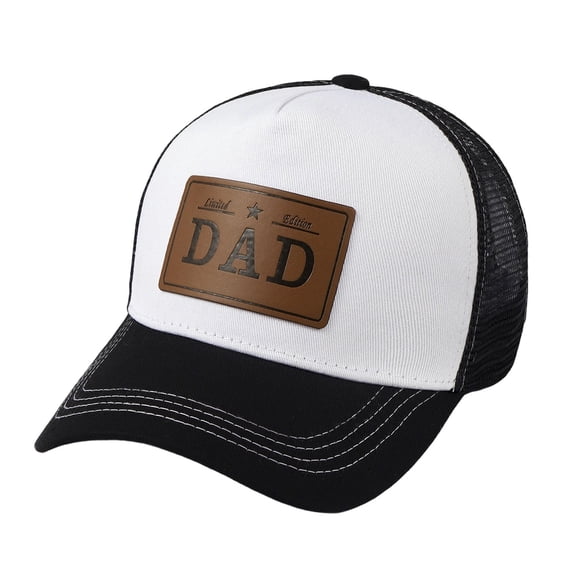 WAYUTE Father's Day Unisex Letter Patch Embroidered Visor Hat for Classic Style Sun Cap with Flexible Fit Casual Outdoor
