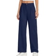 thumbnail image 1 of WAYUTE Girls Dress Pants Straight Leg Elasitc Waisted Solid Color Uniform Pants for Formal Suit Clothes Casual Daily Wear, 1 of 6