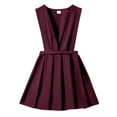 thumbnail image 1 of WAYUTE Girls Dress Toddler Kids Pinafore Pleated Skirt with Adjustable Straps Comfort Solid Color Casual School Outdoor, 1 of 3