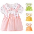 thumbnail image 1 of WAYUTE Girls Dresses Summer Baby Toddler Floral Print Sleeveless Dress for Toddler Girl Comfortable Play Outfit Casual Outdoor,Pink,Size 6-9 M, 1 of 4