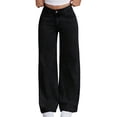 thumbnail image 1 of WAYUTE Girls Jeans High Waisted Flared Denim Pants for with Embroidered Back Pockets Distressed Stretch Casual Outings, 1 of 7