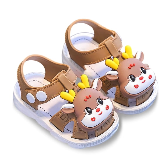 WAYUTE Girls Sandals Breathable Lightweight Non Soft Sole Walking Shoes for Toddler Kids Fashion Footwear Summer Outdoor