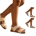 thumbnail image 1 of WAYUTE Girls Sandals Children Kids Glitter Straps Cork Footbed Sandals Adjustable Buckle Open Toe Casual Summer Beach Slides,Gold,10 Y-11 Y, 1 of 7