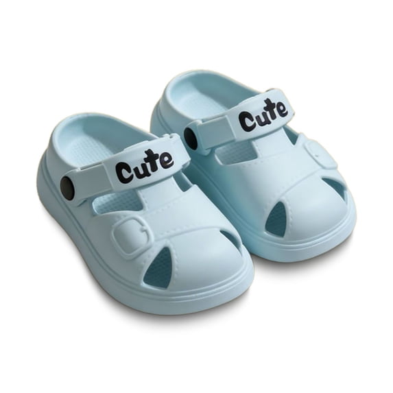 WAYUTE Girls' Sandals Non Waterproof Soft Sole Play Clogs with Ventilation Holes for Kids Beach Pool Summer Outdoor