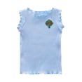 thumbnail image 1 of WAYUTE Girls Sleeveless Ruffle Emborider Tank Top Soft Basic Tee Shirt for Toddler Baby Loose Cute Summer Daily Wear, 1 of 7