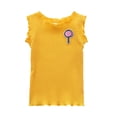 thumbnail image 1 of WAYUTE Girls Sleeveless Ruffle Emborider Tank Top Soft Basic Tee Shirt for Toddler Baby Versatile Summer Daily Wear, 1 of 7