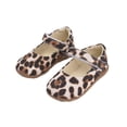 thumbnail image 1 of WAYUTE Girls Sneakers Low Top Breathable Lightweight Slip On Shoes with Leopard Print for Toddlers Running Shoes Casual School Wear, 1 of 3