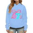 thumbnail image 1 of WAYUTE Girls Sweatshirt Boys Tracksuit 67 Sweatshirts Hoodie Kids Cute 6 7 Printed Outfits Sports Athletic Casual Fashion Streetwear, 1 of 3