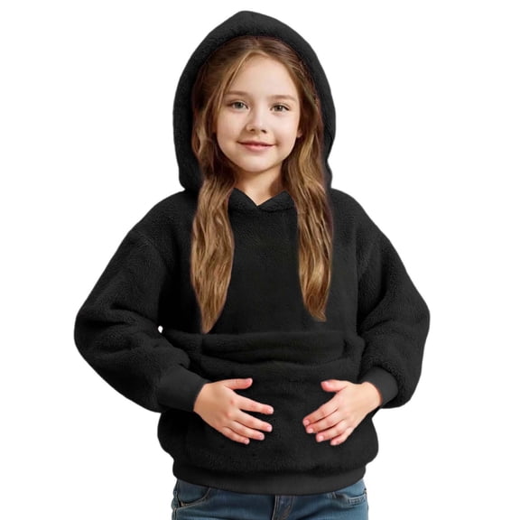 WAYUTE Girls Sweatshirt Long Sleeve Fashion Sweatshirts Puppies Cats Shoulder Straps Hooded Sweatshirts with Pockets Casual Outwear