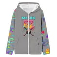 thumbnail image 1 of WAYUTE Girls Sweatshirt Long Sleeve Zip Up Hoodie with Cute Print Pullover for Kids and Toddler Casual Wear and Sports Outdoor Activities, 1 of 3