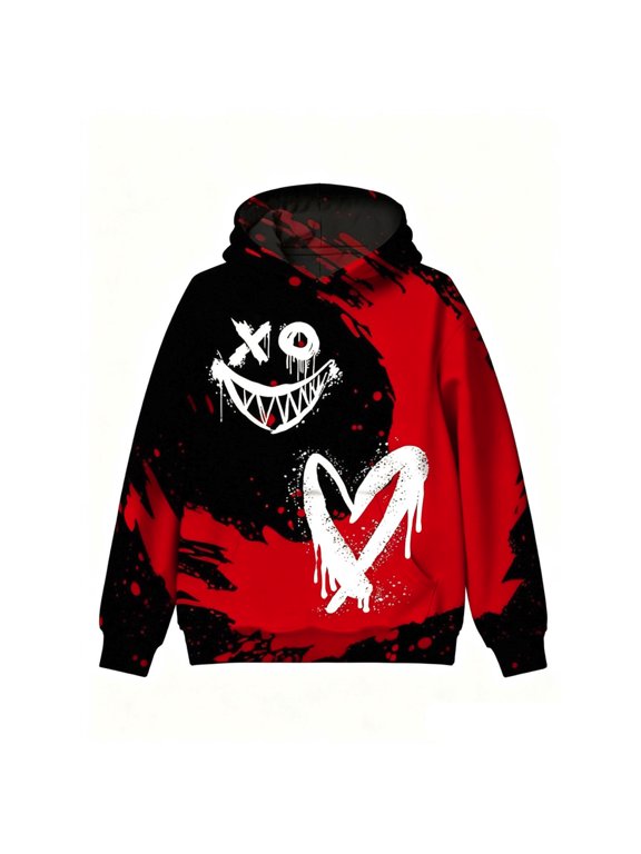 Girls Sweatshirts Boys Graphic Pullover Hoodie Crewneck Sweatshirt Soft Comfort Daily Wear Loungewear for Kids Youth Play Outfit