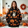 thumbnail image 1 of WAYUTE Halloween Oversized Sweatshirts with Pocket Front Carry Pet Pouch for Small Cat Puppy Holder Carrier Hoodie Relaxed Fit Casual Streetwear, 1 of 4