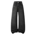 thumbnail image 1 of WAYUTE Jeans for Girls Loose Fit Wide Leg Denim Pants Comfortable Trousers with Stretch Soft for Play Summer Outfits, 1 of 6